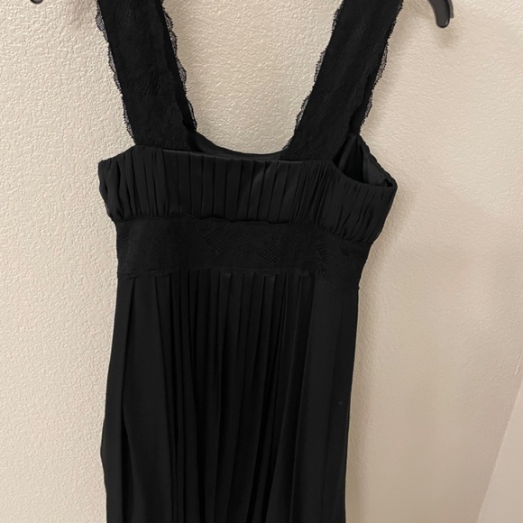 DIANE VON  FURSTENBERG Black 100% Silk Mini Bubble Dress Size 4 - Picture 2 of 9